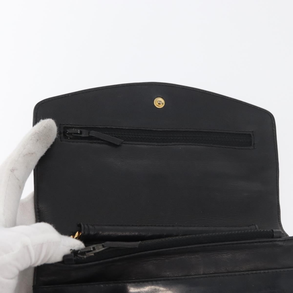 Chanel Vintage Cc Wallet On Chain Patent Black Patent_Leather Shoulder Bag Bag (Pre-Owned)