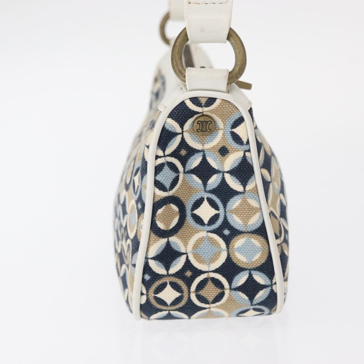 Celine Vintage Pochette Canvas Navy Canvas Clutche & Pouche Bag (Pre-Owned)