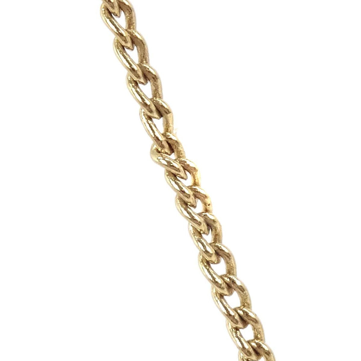 Chanel Cc Square Pendant Metal With Crystals Gold Gold_Plated Necklace Jewelry (Pre-Owned)