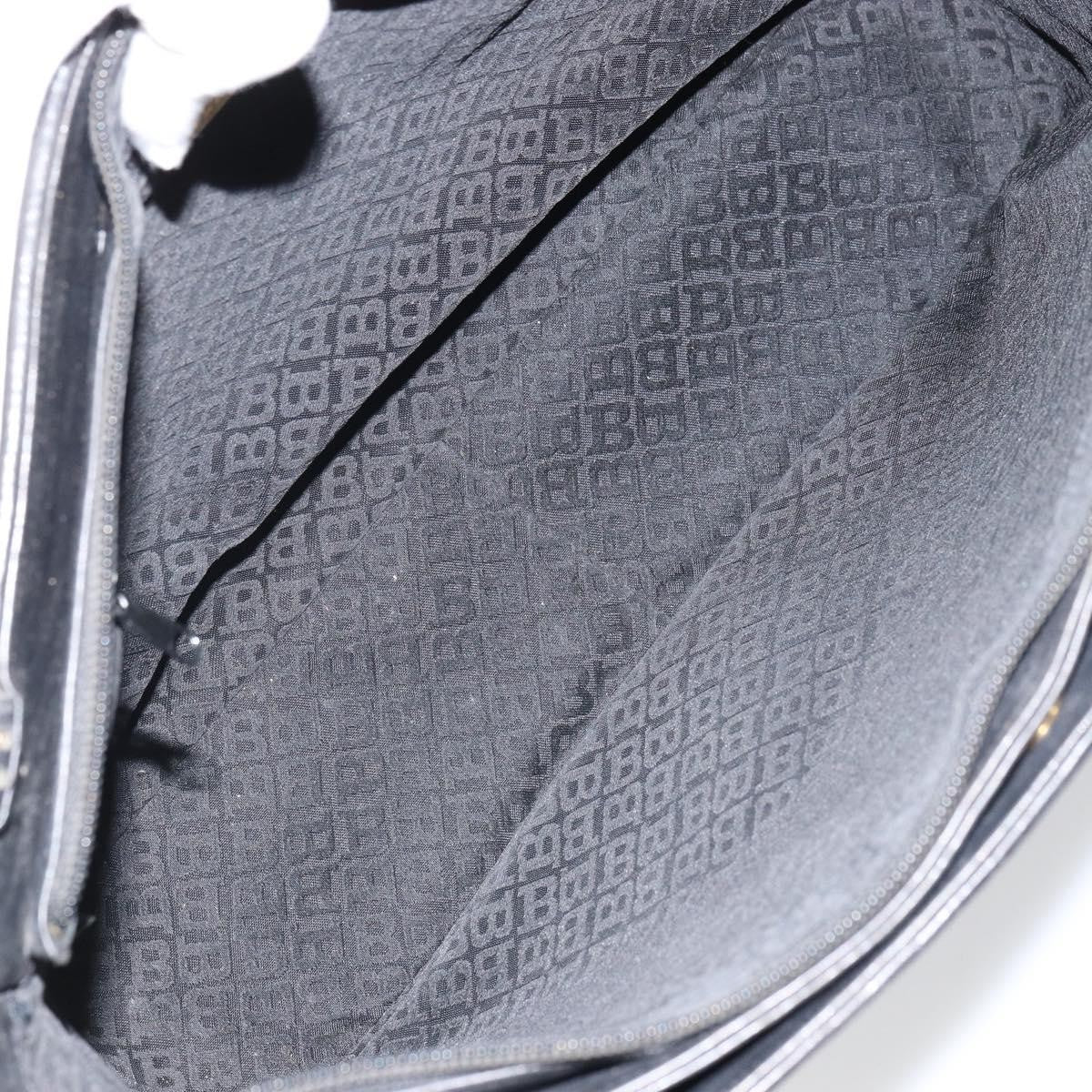 Bally Vintage Quilted Leather Black Leather Tote Bag Bag (Pre-Owned)