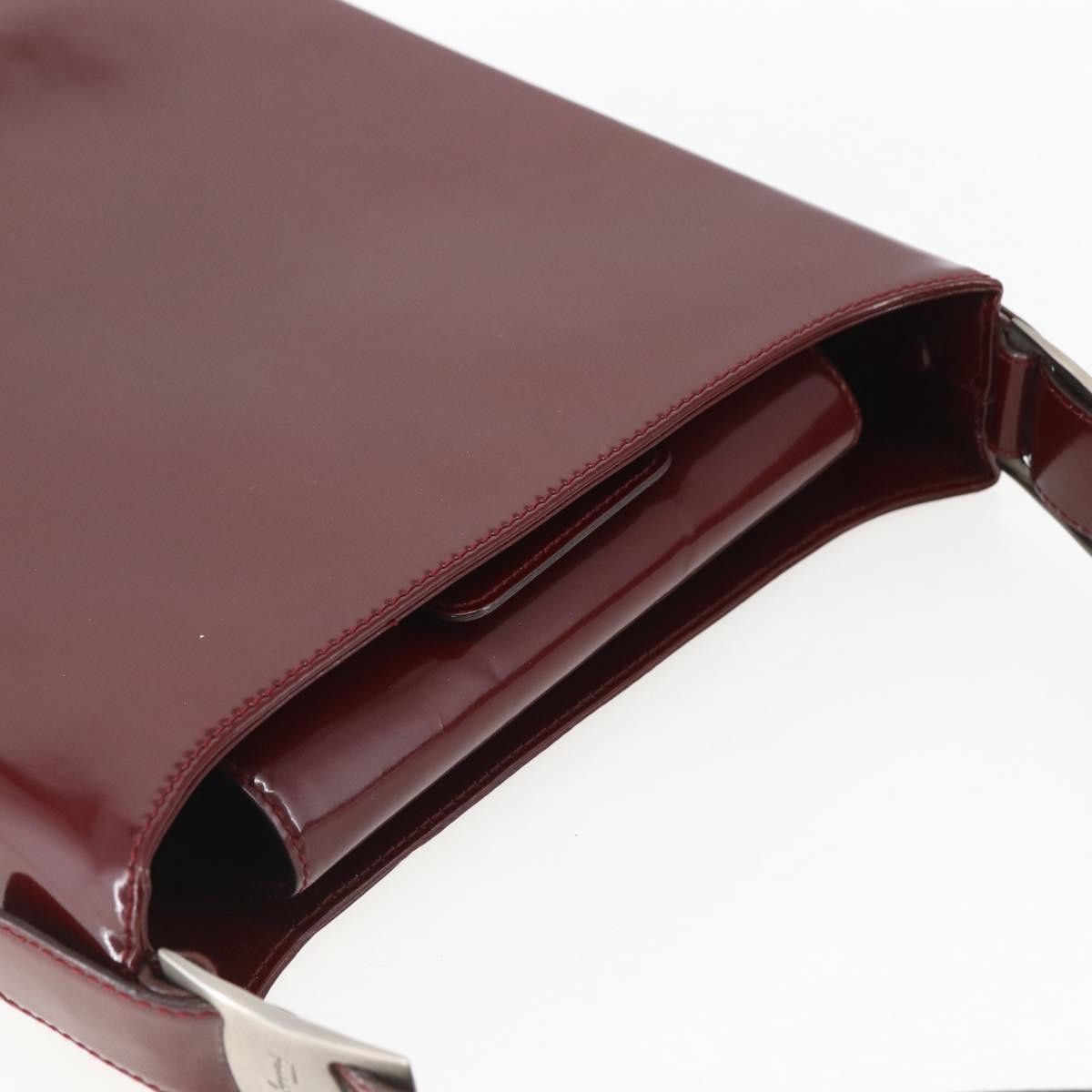 Salvatore Ferragamo Vala Patent Leather Red Patent_Leather Shoulder Bag Bag (Pre-Owned)
