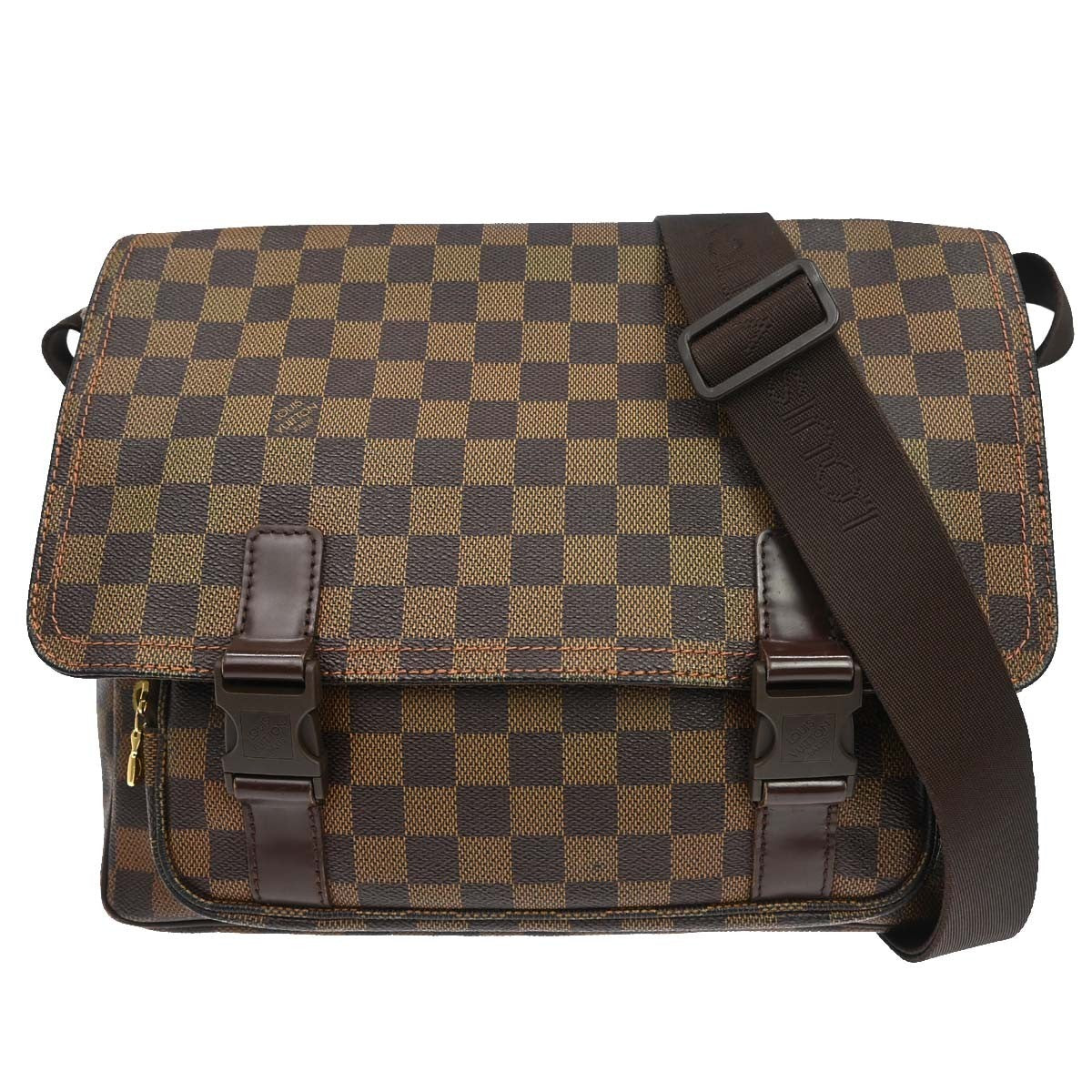 Louis Vuitton Melville Messenger Damier Ebene Brown Canvas Shoulder Bag Bag (Pre-Owned)