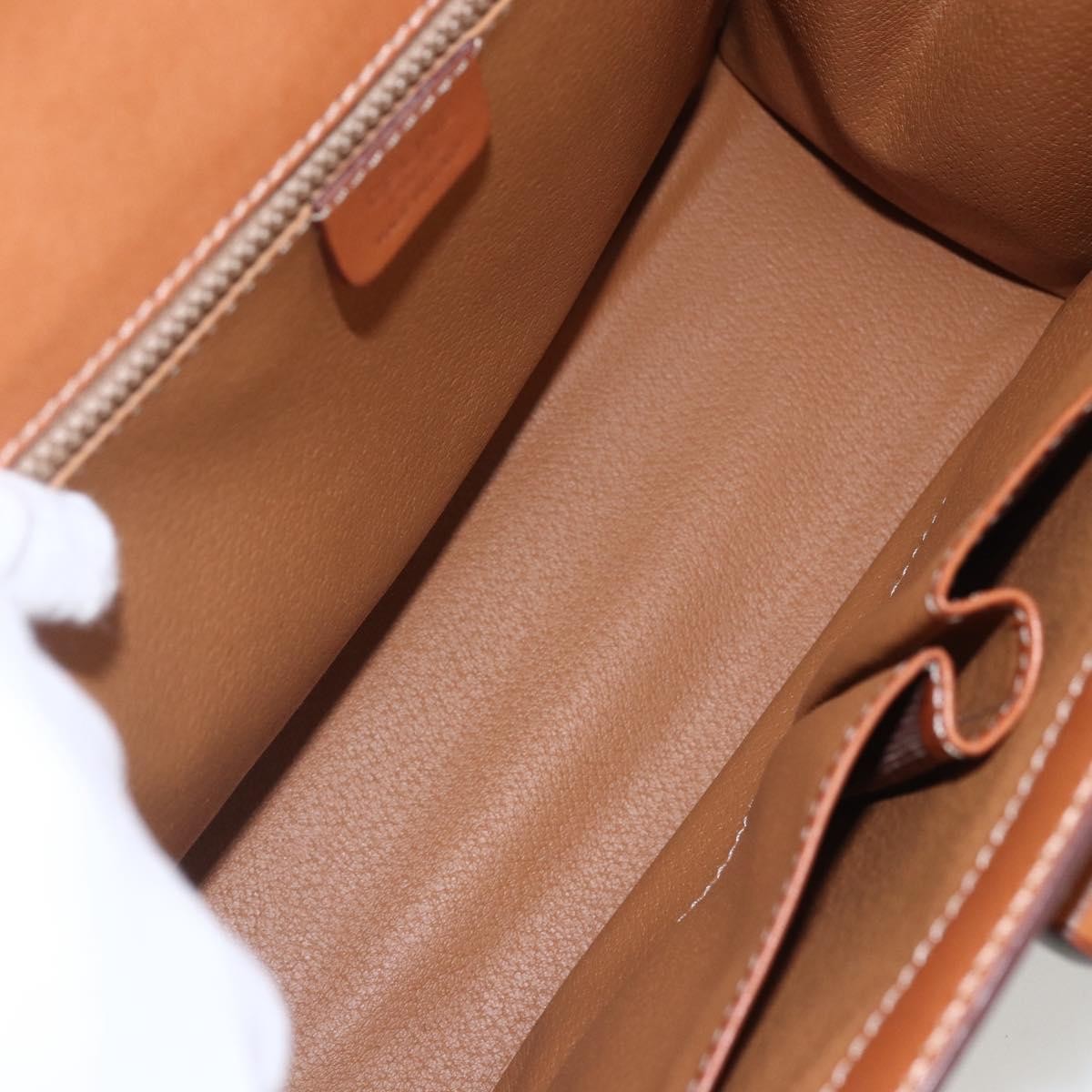 Celine Vintage Macadam Canvas And Leather Beige Canvas Handbag (Pre-Owned)