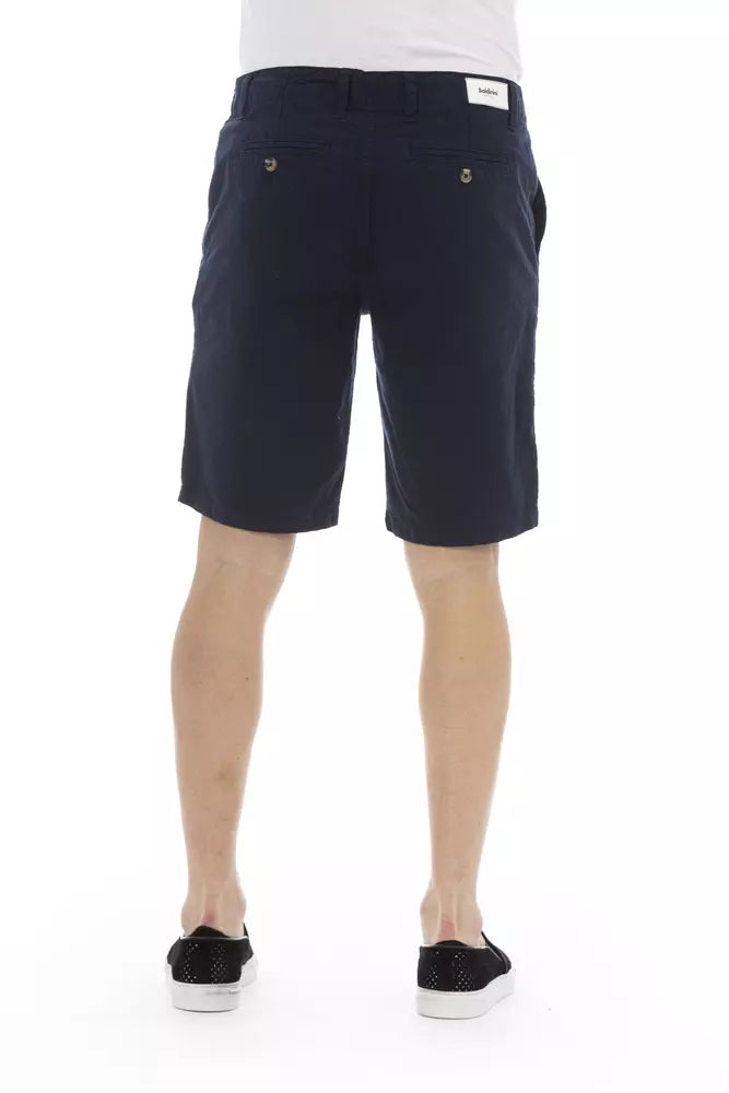Baldinini Trend Blue Cotton Men Bermuda Men's Short