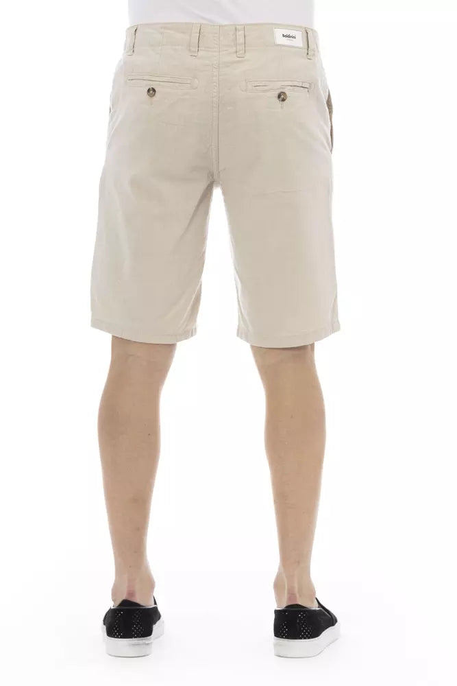 Baldinini Trend Beige Cotton Men Bermuda Men's Short
