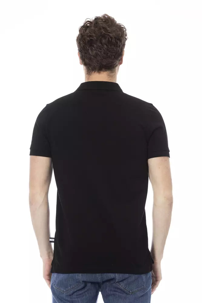 Baldinini Trend Black Cotton Men Polo Men's Shirt