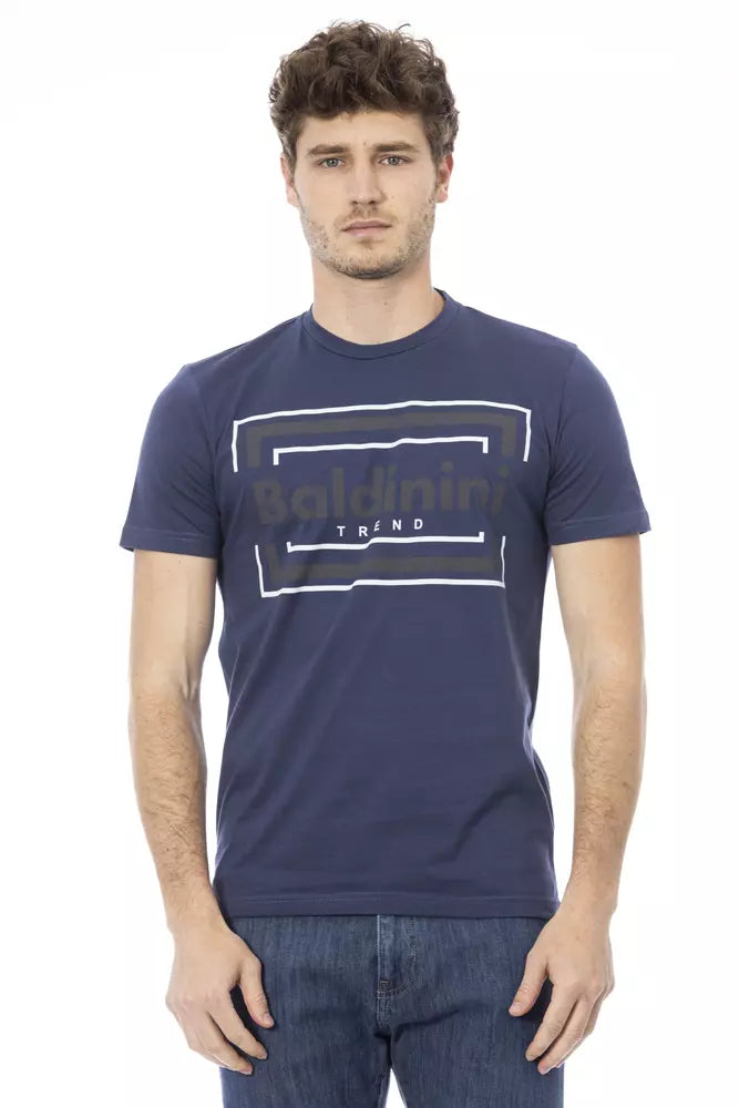 Baldinini Trend Blue Cotton Men Men's T-Shirt