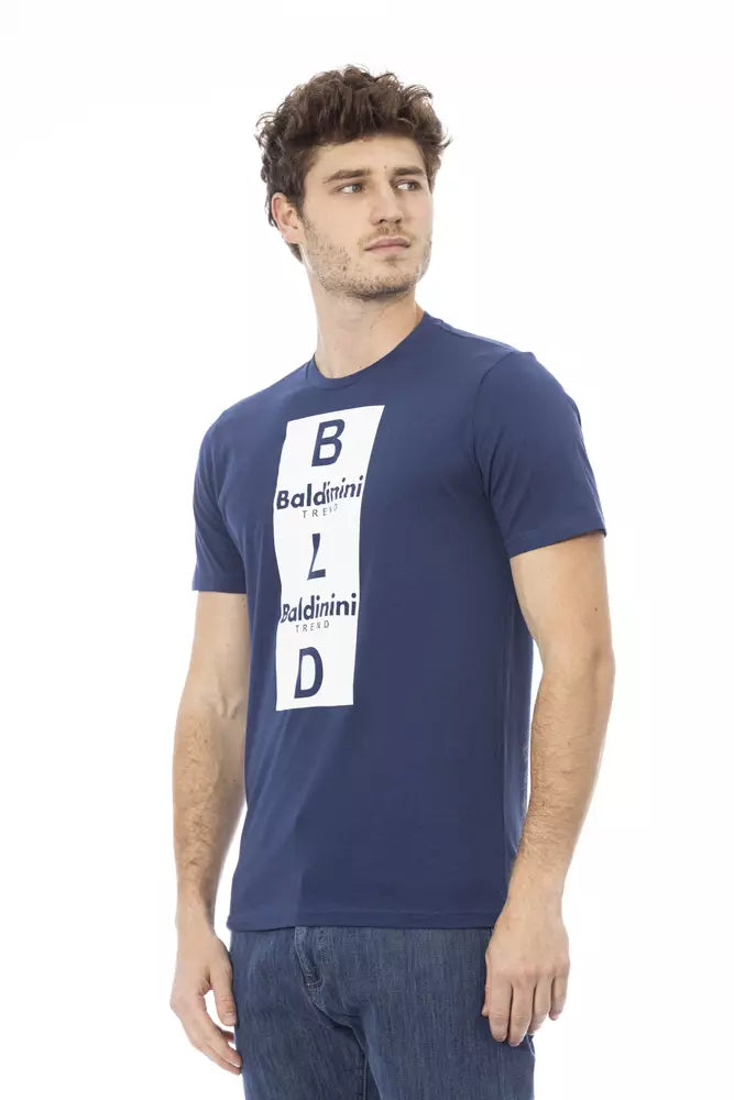 Baldinini Trend Blue Cotton Men Men's T-Shirt