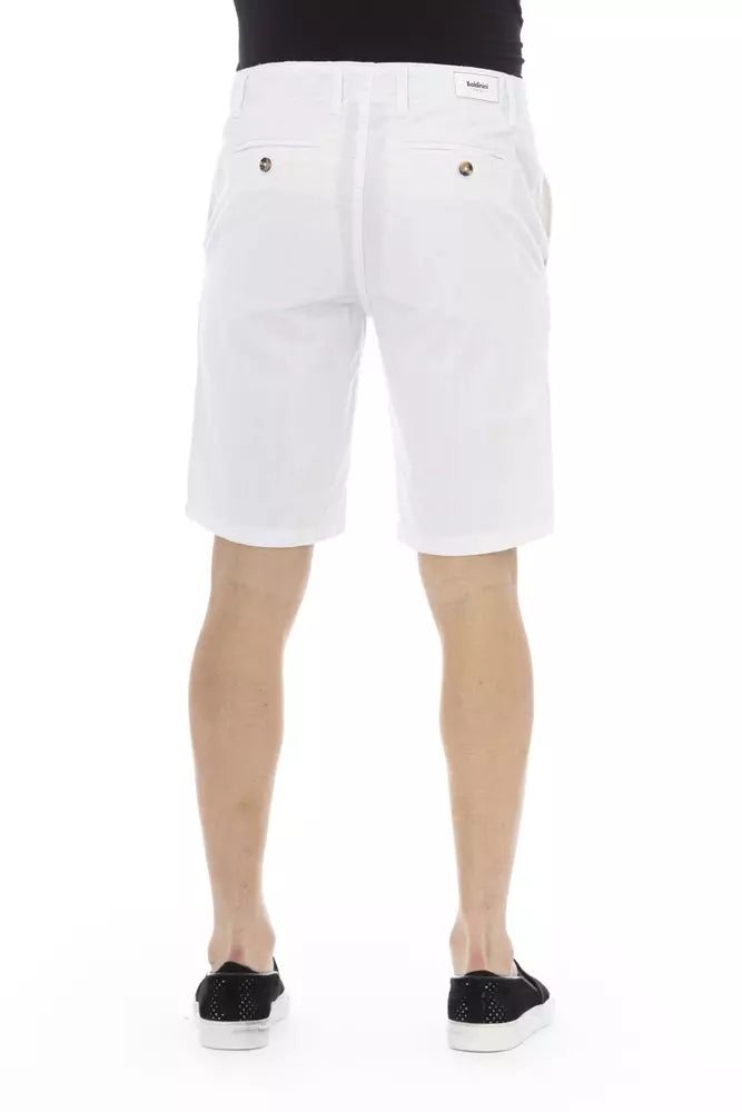 Baldinini Trend White Cotton Men Bermuda Men's Short