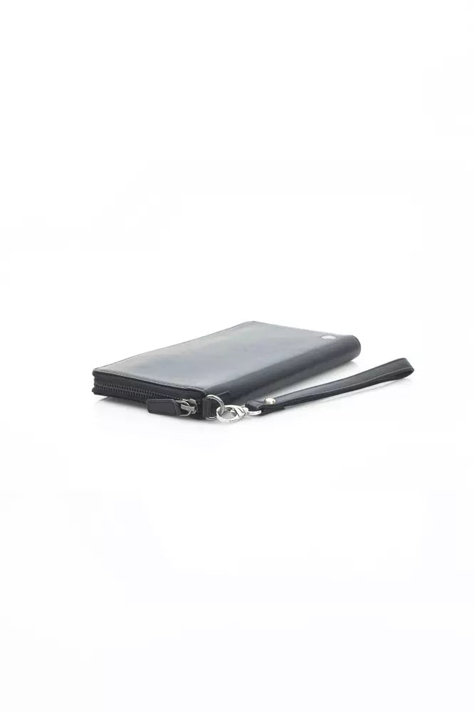 Automobili Lamborghini Black Calfskin Men Men's Wallet