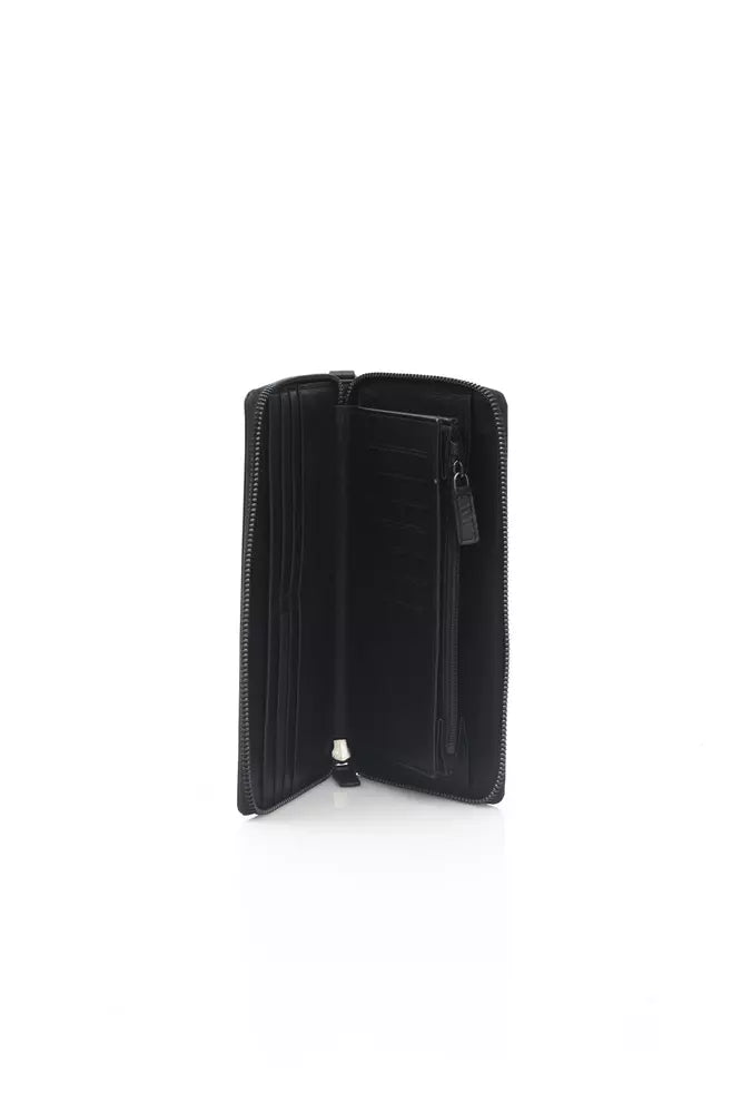 Automobili Lamborghini Black Calfskin Men Men's Wallet