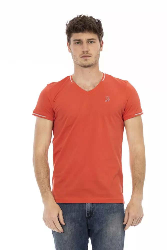 Trussardi Action Orange Cotton Men Men's T-Shirt