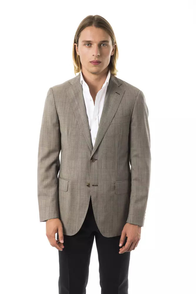 Uominitaliani Gray Wool Mens Men's Blazer