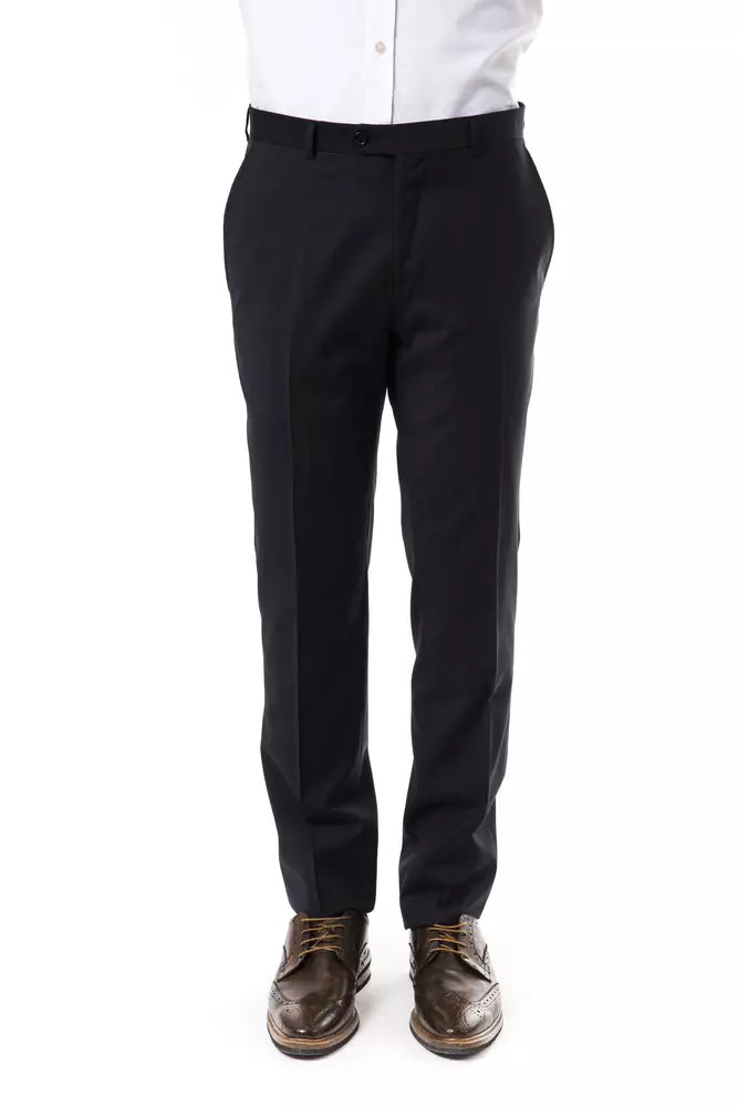 Uominitaliani Gray Wool Men Men's Pants