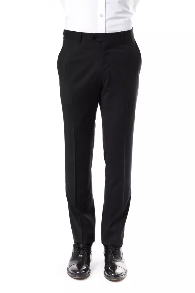Uominitaliani Gray Wool Men's Suit Men's Pants
