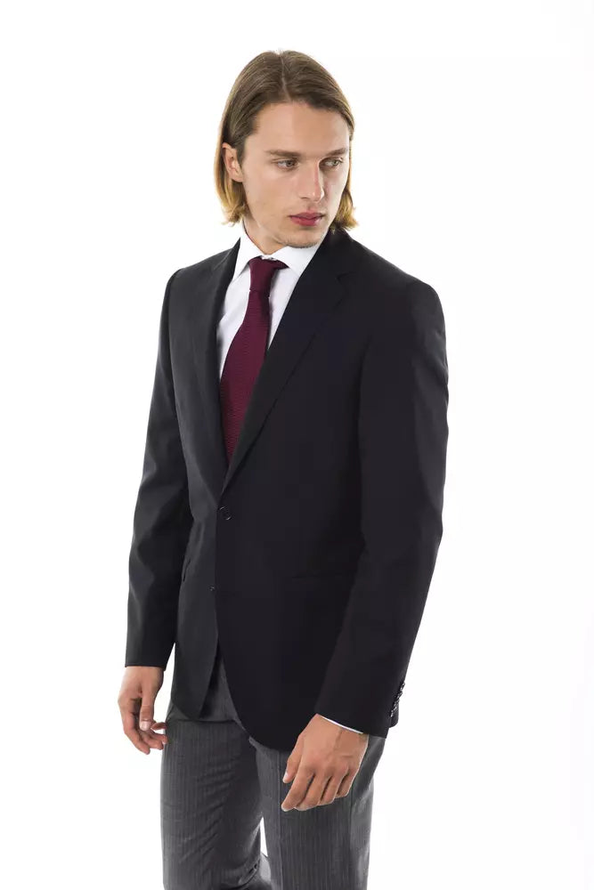 Uominitaliani Black Wool Men's Men's Blazer