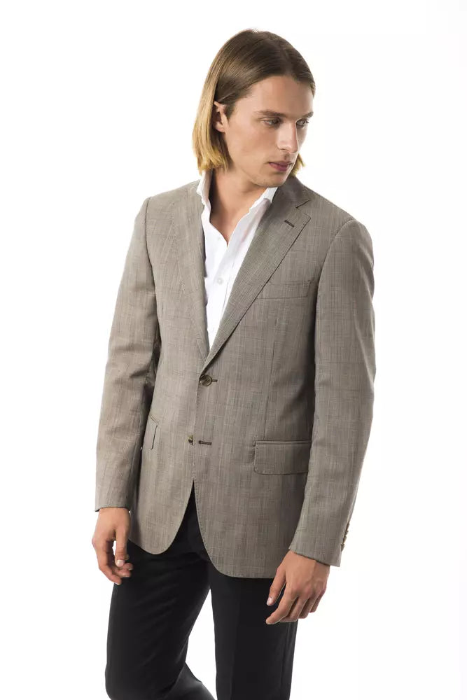Uominitaliani Gray Wool Mens Men's Blazer