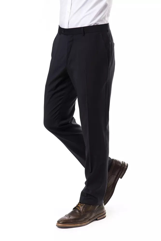 Uominitaliani Gray Wool Men Men's Pants