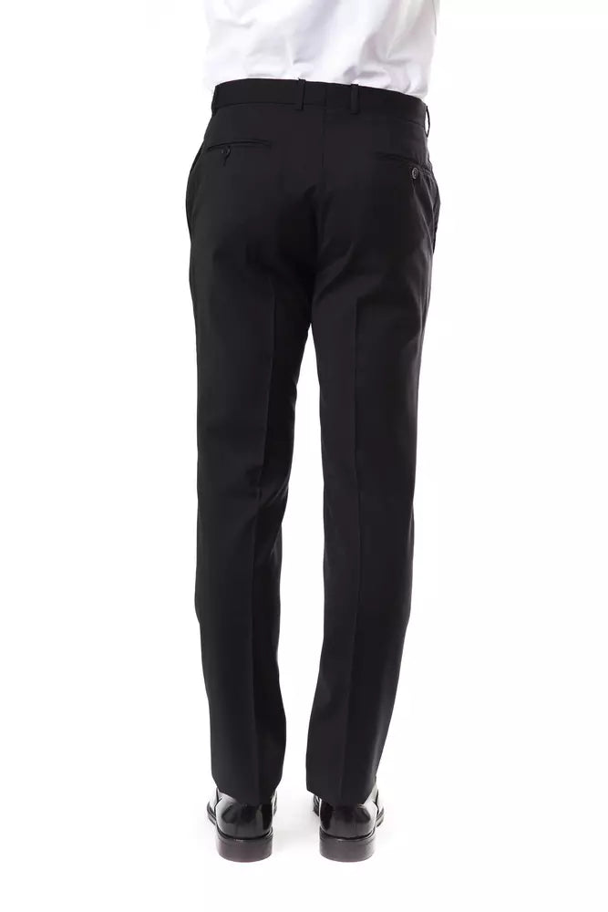Uominitaliani Gray Wool Men's Suit Men's Pants