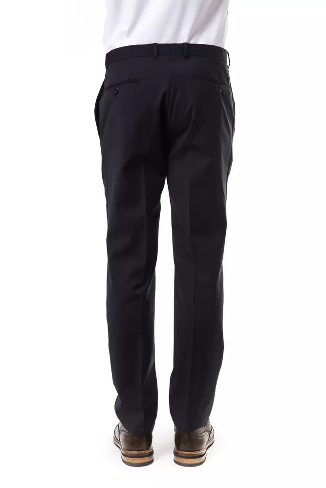 Uominitaliani Gray Wool Men Men's Pants