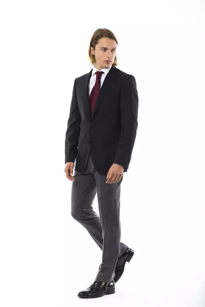 Uominitaliani Black Wool Men's Men's Blazer