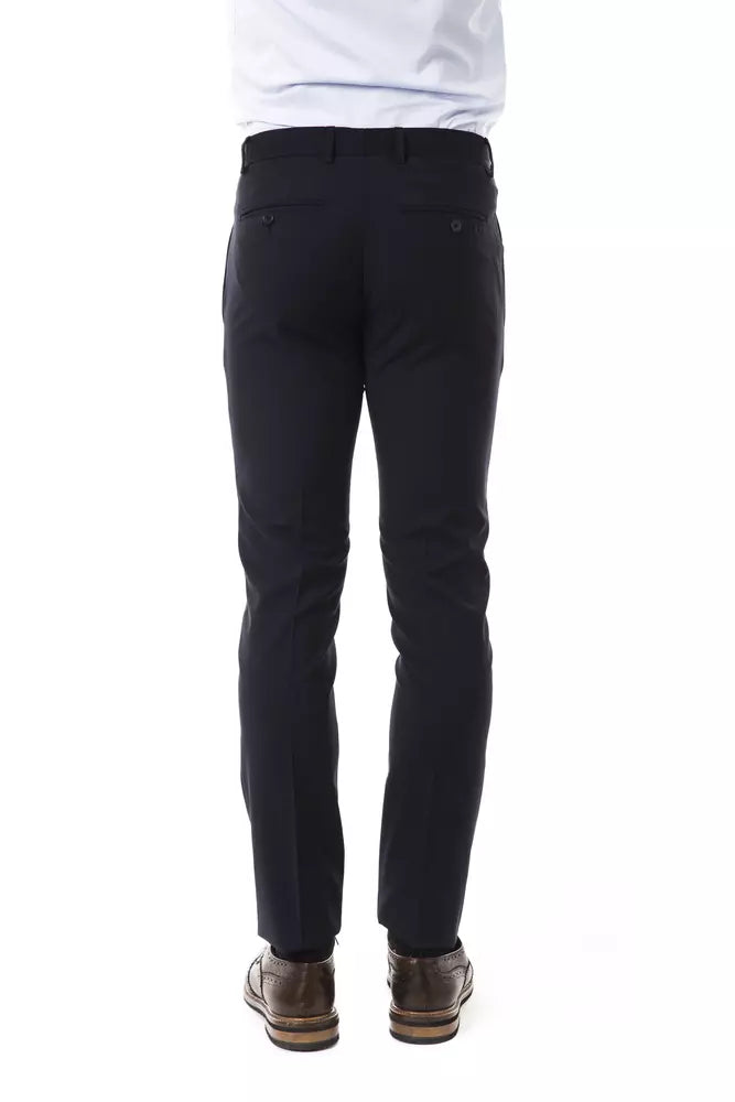 Uominitaliani Gray Wool Men's Suit Men's Pant