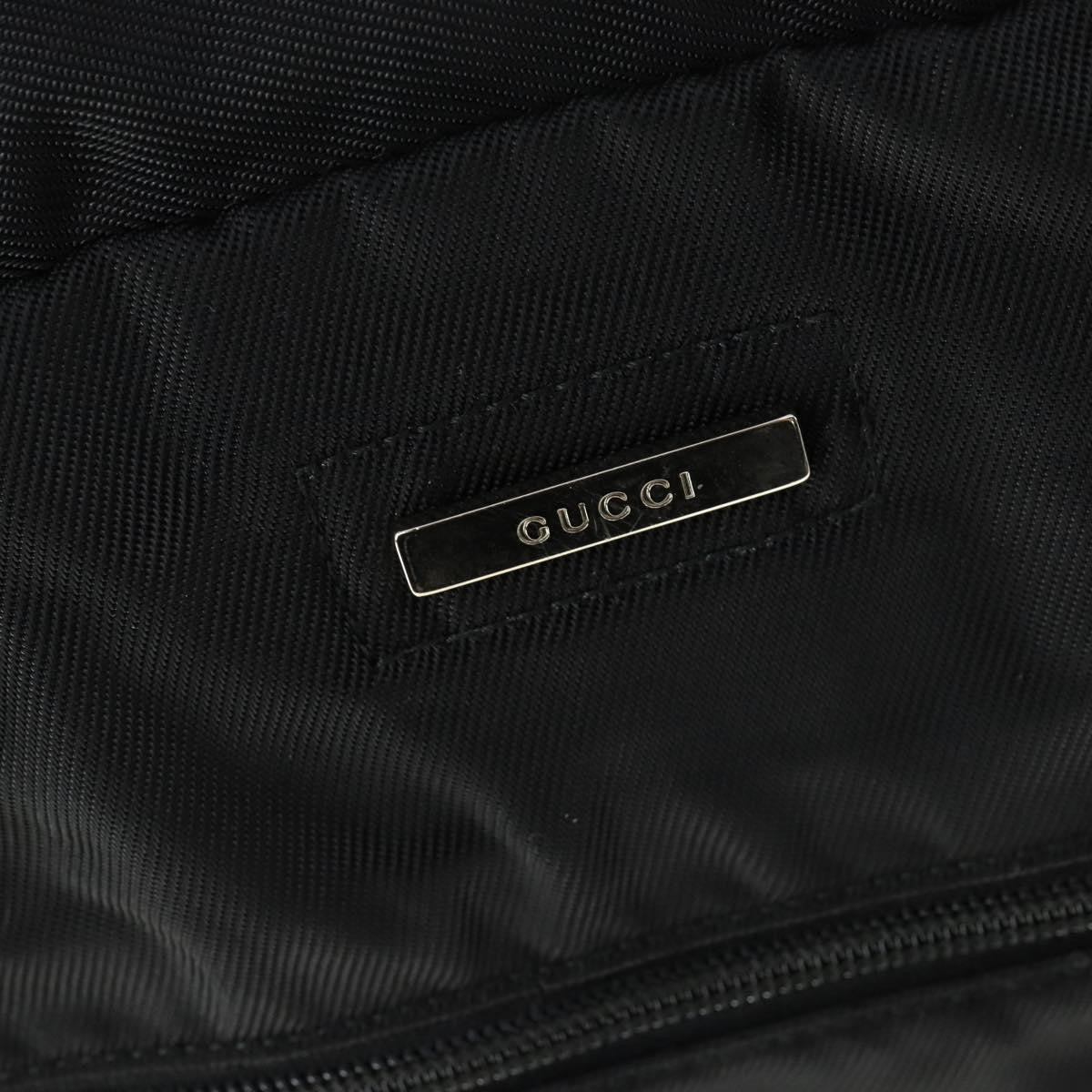 Gucci Vintage Nylon Black Nylon Travel Bag Bag (Pre-Owned)