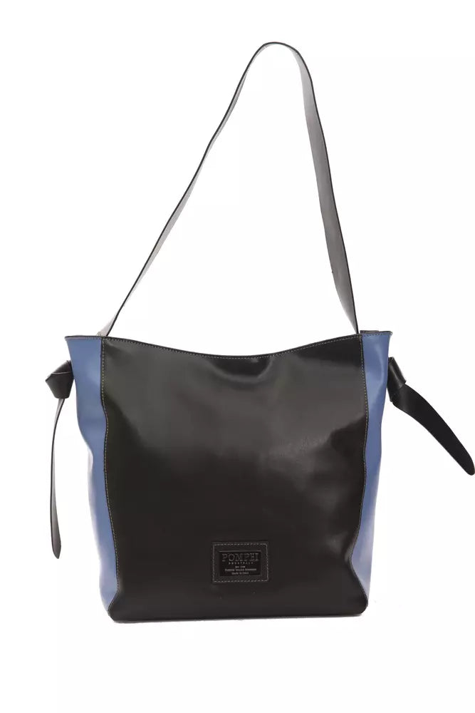 Pompei Donatella Black Leather Women Shoulder Women's Bag