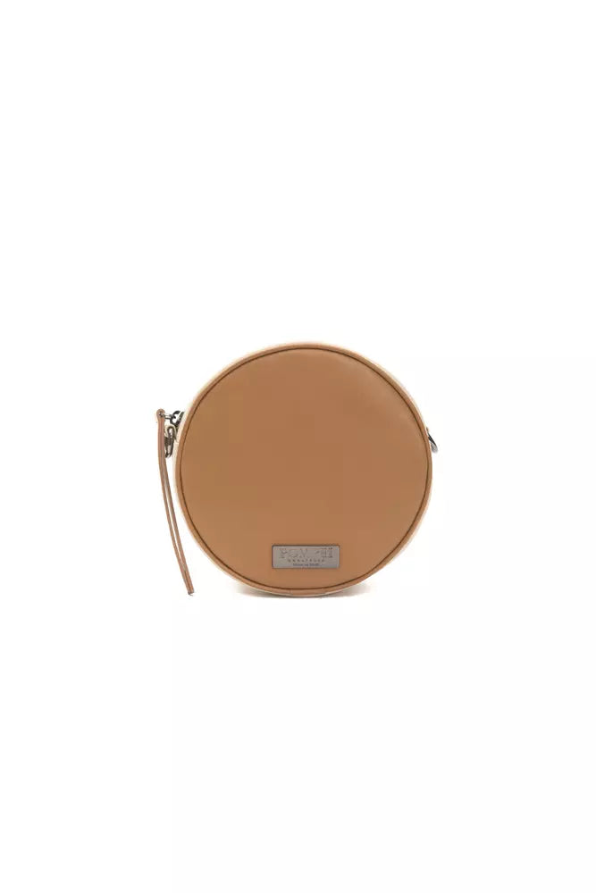 Pompei Donatella Brown Leather Women Crossbody Women's Bag