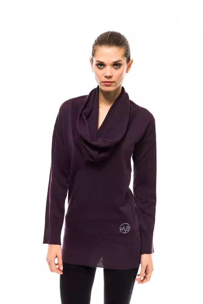 Montana Blu Purple Wool Women Women's Sweater