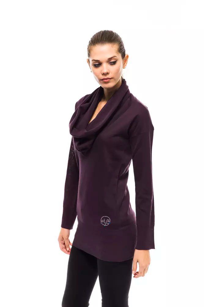 Montana Blu Purple Wool Women Women's Sweater