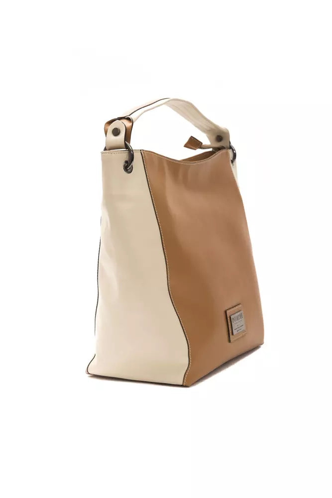 Pompei Donatella Brown Leather Women Shoulder Women's Bag