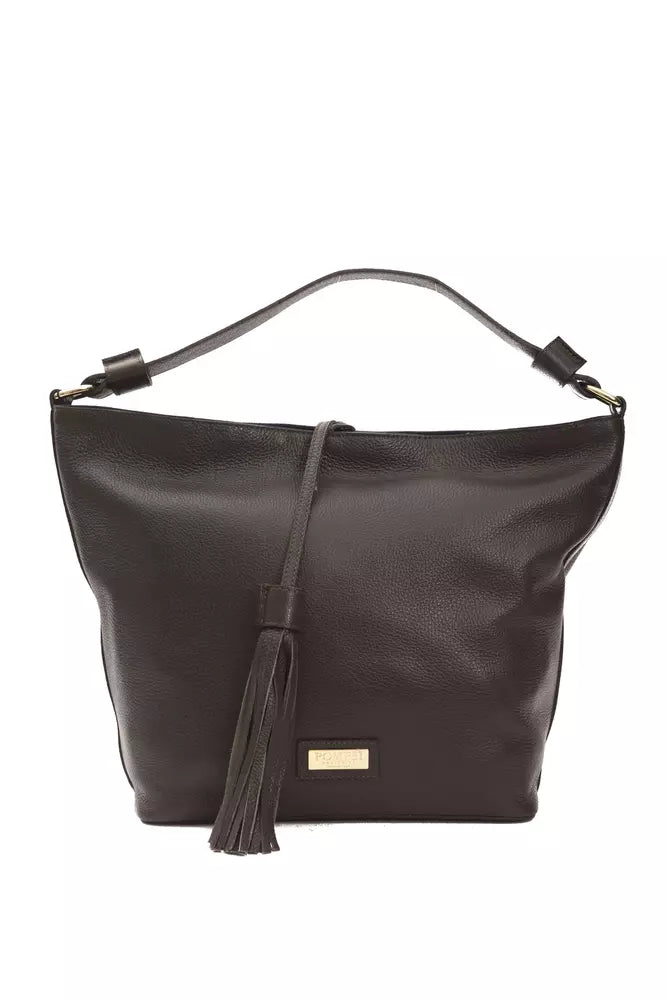 Pompei Donatella Brown Leather Women Shoulder Women's Bag