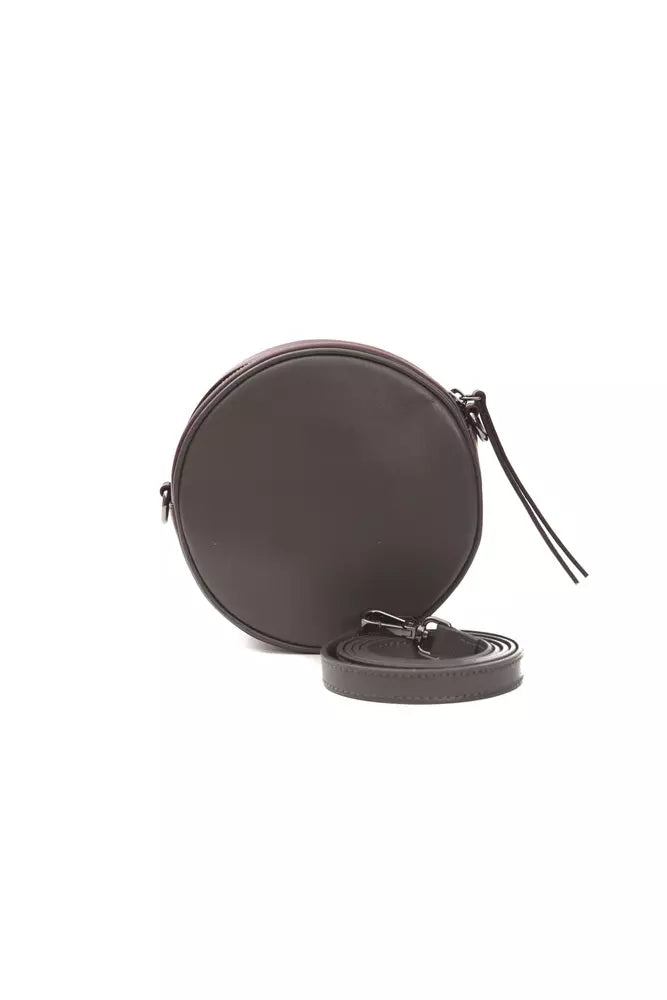 Pompei Donatella Burgundy Leather Women Crossbody Women's Bag
