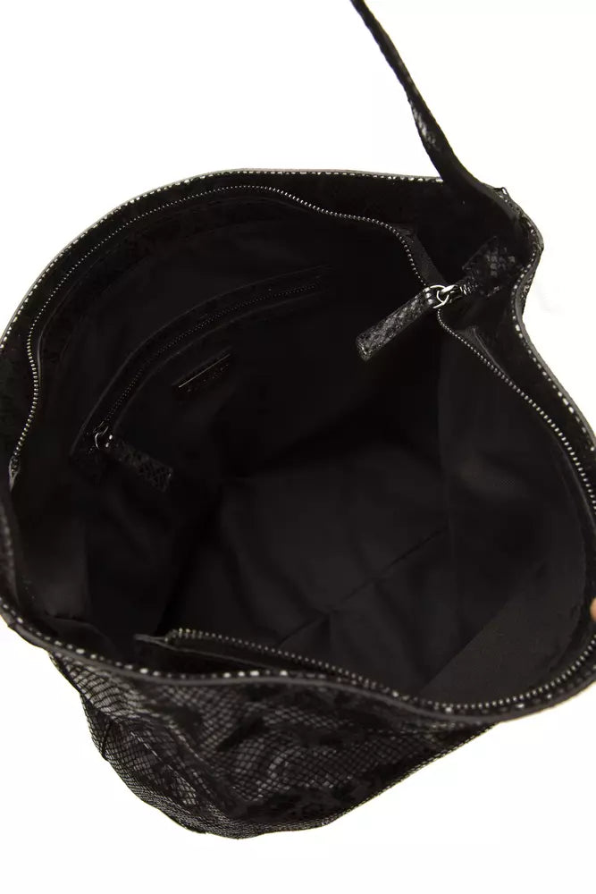 Pompei Donatella Gray Leather Women Shoulder Women's Bag