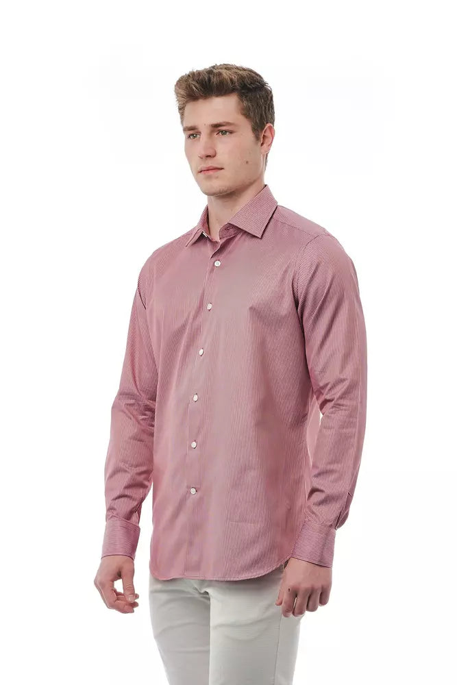 Bagutta Red Cotton Men Men's Shirt