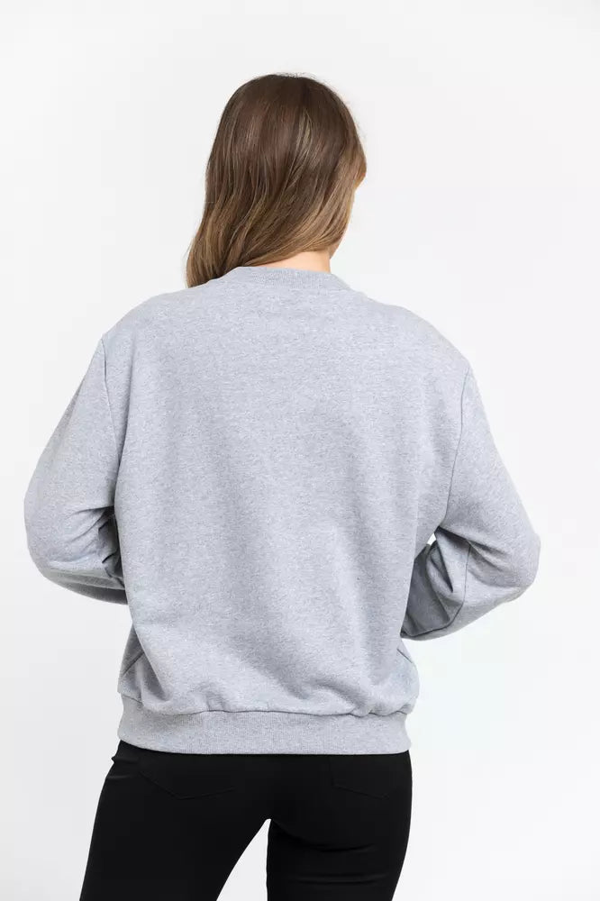 Trussardi Gray Cotton Women Women's Sweatshirt