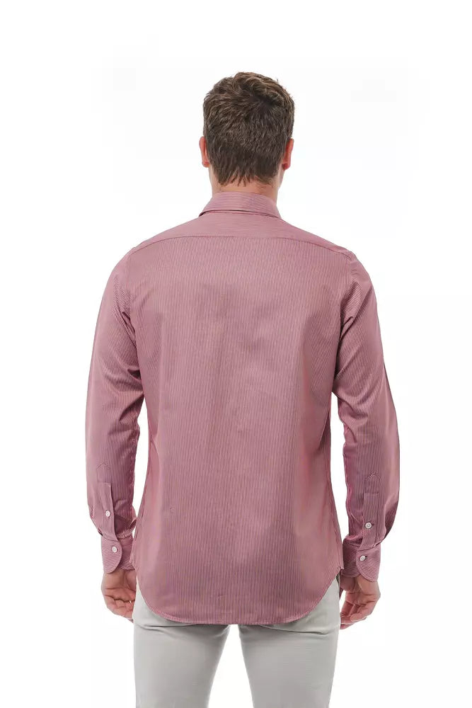 Bagutta Red Cotton Men Men's Shirt