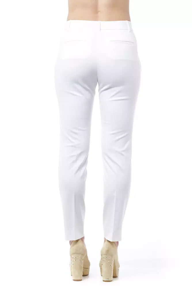 Peserico White Cotton Jeans & Women's Pants