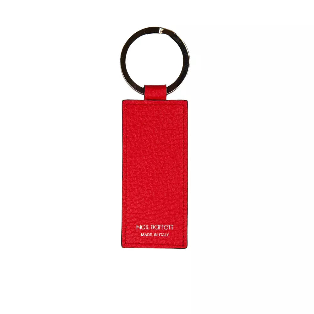 Neil Barrett Red Leather Men Men's Keychain