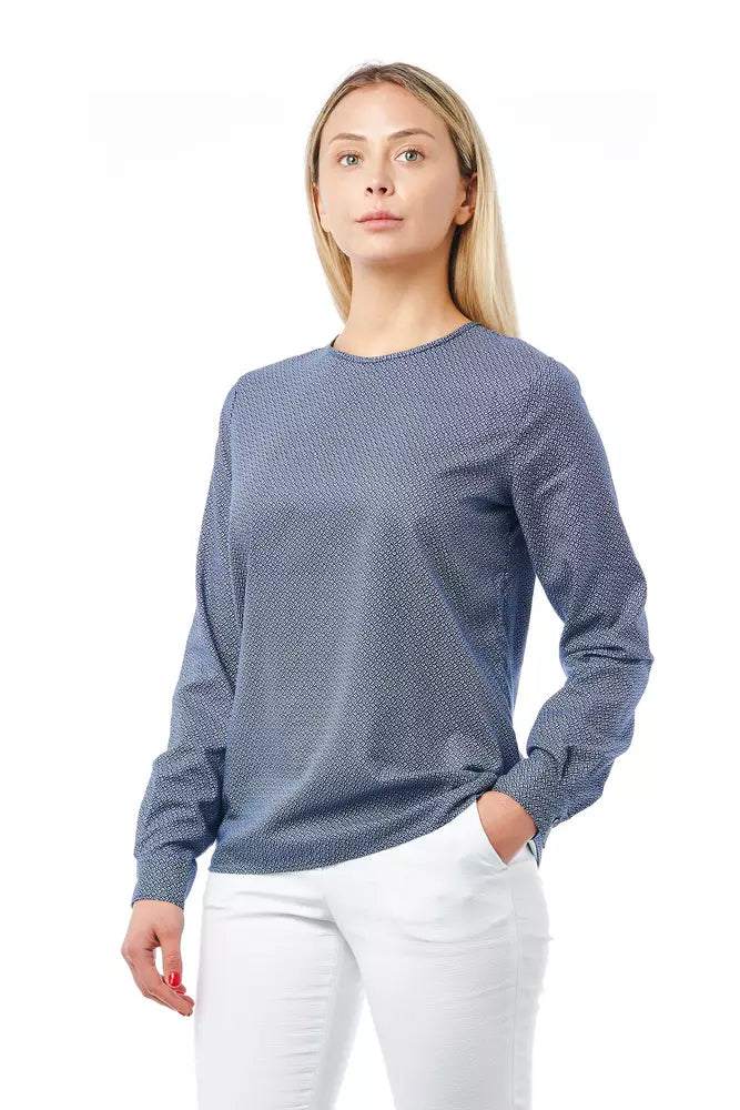 Bagutta Blue Cotton Women Women's Shirt