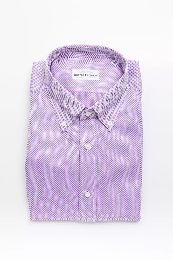 Robert Friedman Multicolor Cotton Men Men's Shirt