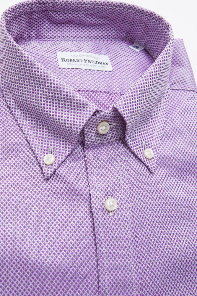 Robert Friedman Multicolor Cotton Men Men's Shirt