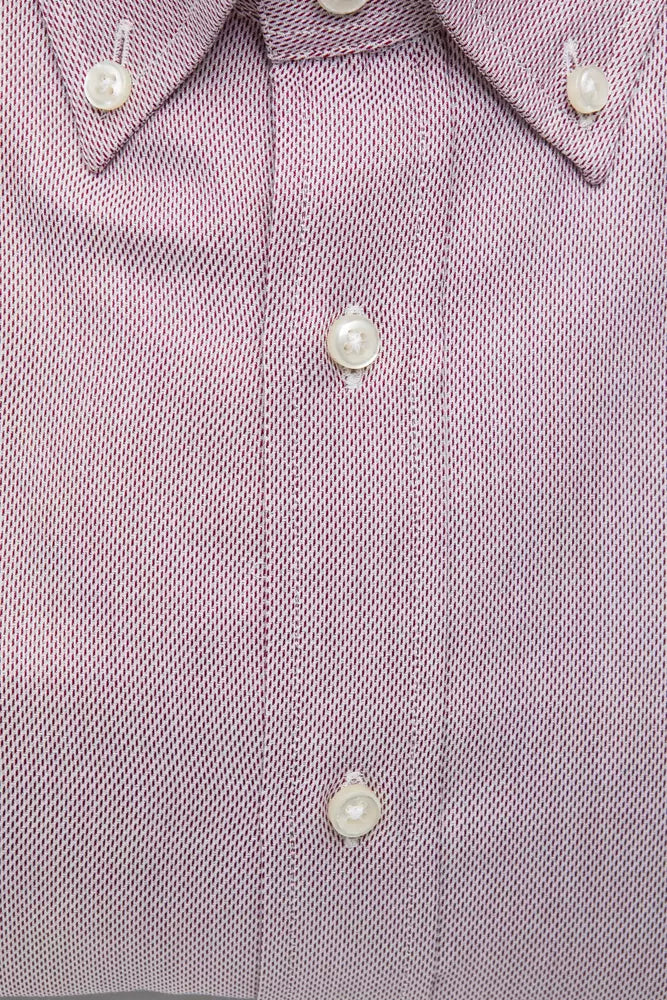 Robert Friedman Red Cotton Men's Men's Shirt