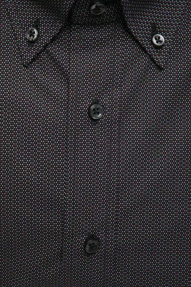 Robert Friedman Black Cotton Men's Men's Shirt