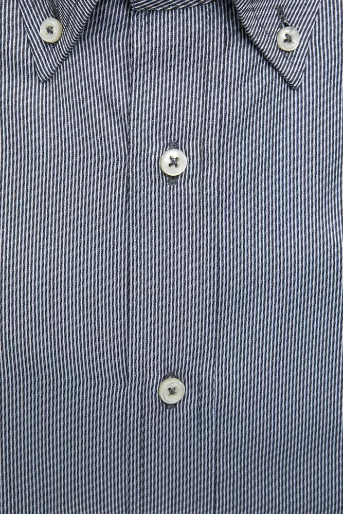Robert Friedman Blue Cotton Men's Men's Shirt