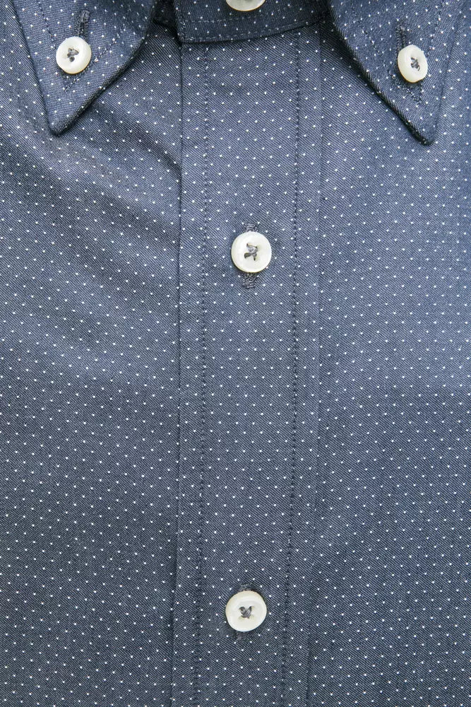 Robert Friedman Blue Cotton Men's Men's Shirt