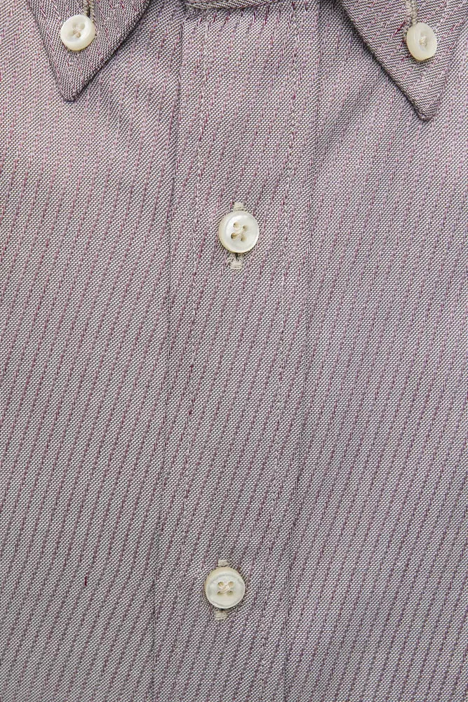 Robert Friedman Beige Cotton Men Men's Shirt
