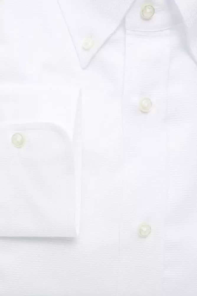 Robert Friedman White Cotton Men's Men's Shirt