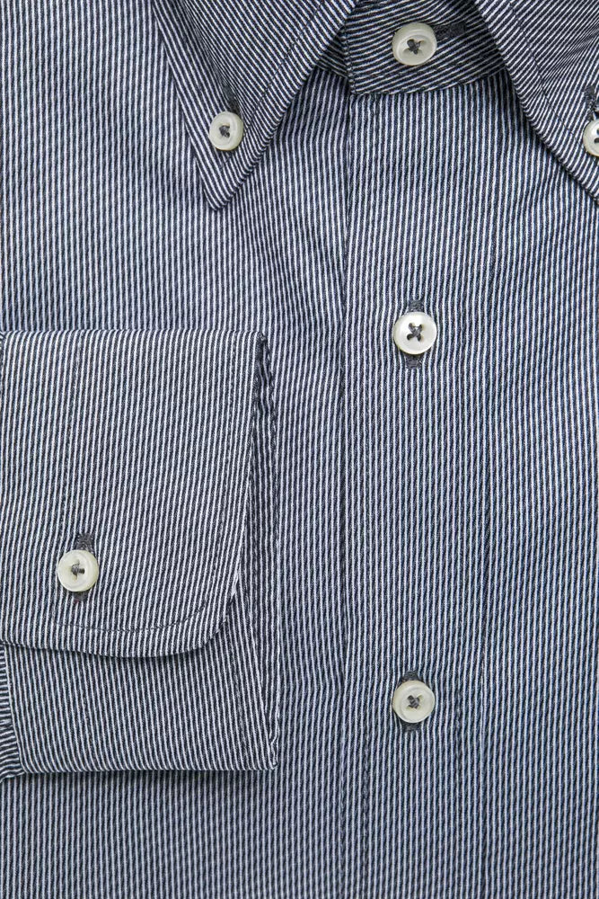 Robert Friedman Blue Cotton Men's Men's Shirt